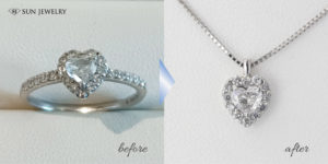 ハートシェイプダイヤモンドのリフォーム